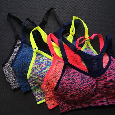 China Women's Active Yoga Sports Bras Front Sports Bra Wireless Post-Surgery Breathable Bra Zipper for sale