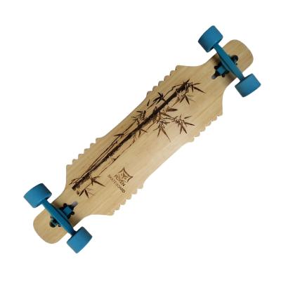 China High Quality Hot Selling Youth Canadian Maple With 3 Ply Bamboo 42*10 Inch Longboard Skateboard Complete Best On Sale for sale