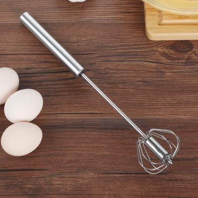 China Viable High Quality Wholesale Home Egg Machines Stainless Steel Automatic Press Hand Beater Egg Cream Beater Mixer Rotating Agitator for sale