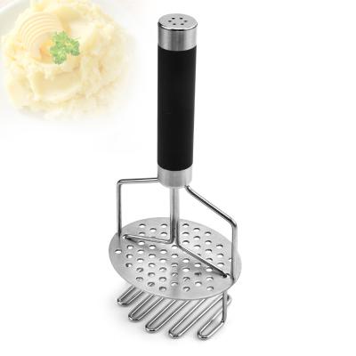 China Viable Stainless Steel Crusher Machine Kitchen Instruments Two-Layer Stainless Steel Fruit Vegetable Tools Press Crusher Potato Crusher Potato Masher for sale