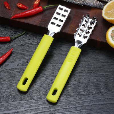 China Amazon Hot Sale Kitchen Accessories Stainless Steel Fish Scale Scraper Graters Viable Scraper for sale