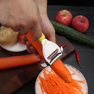 China Viable Wholesale Multifunctional Hand Instruments Kitchen Vegetable Peeler Ppotato Grater Stainless Steel for sale