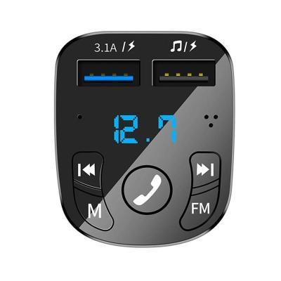 China UniversalÂ   Handfree Wireless FM Transmitter Blue-tooth Car Kit Dual AUX Player. USB Car Charger 2.1A MP3 Music TF Card U Disk for sale