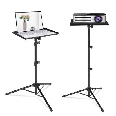 China PORTABLE Universal 5KG 600-1200MM Projector Tripod Stand Laptop Floor Stand Size Adjustable With 34*24cm Big Tray Base for sale