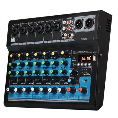 China USB 48V Power Supply Sound Card 8 Channel Mixer Sound Panel Control Desk Audio System Interface SD-01-1 for sale