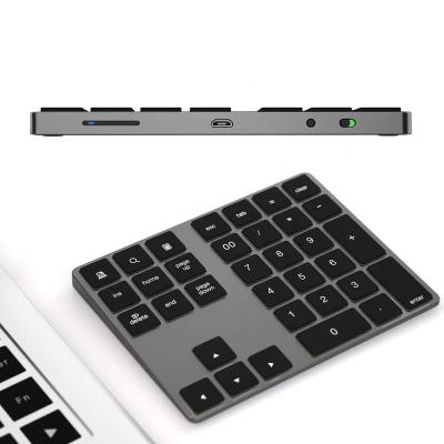 China BT 3.0 Radio Numpad 34 Keys Digital Wireless Keyboard For Teller Windows IOS Mac OS Android PC Tablet Accounting Laptop for sale