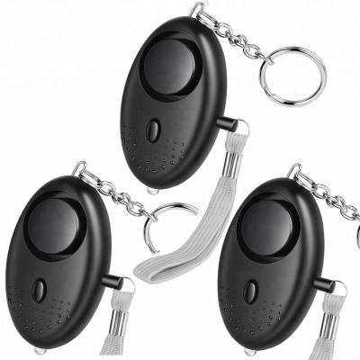 China 2018 Amazon Person 3 Key Safety Chain Lady Safety LED SOS 130dB Kids Emergency Personal Alarm Package for sale