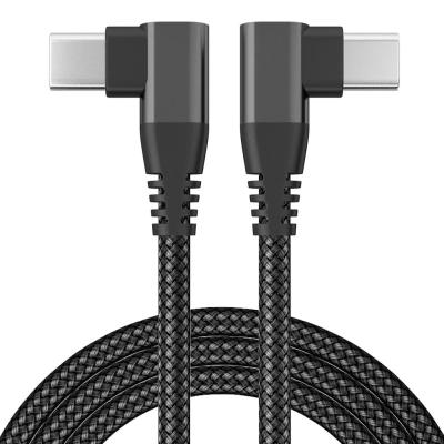 China Elbow+ 60W usb c to usb c for laptop 60W macbook nylon braided usb 3.1 usb c to type c palladium 5A usb fast charging cable for sale