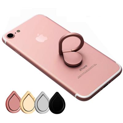 China Universal 360 Rotation Amazon Hot Sale Water Drop Cell Phone Holder Finger Ring Stand Finger Ring Holder For Mobile Phone for sale