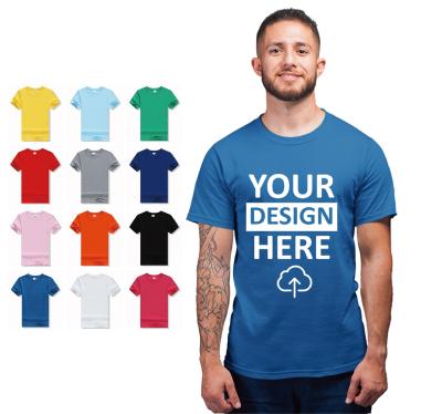 China Casual High Quality 100% Cotton T-shirt, Screen Printing Custom Logo Men's T-shirt for sale