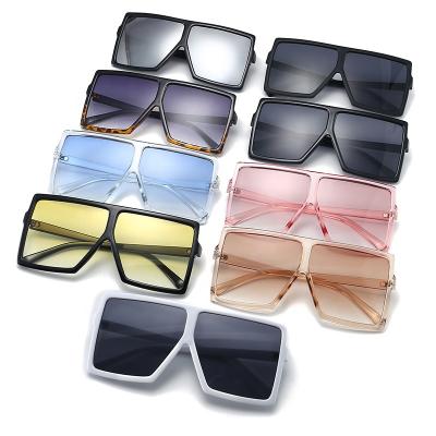 China 2020 Hot Selling Oversized Fashionable Women's Anti Sunglasses Square UV400 Sunglasses HESHENG 2020 For Women for sale