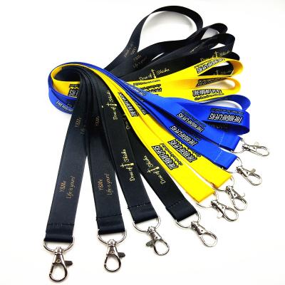 China Flat Polyester Polyester Cheap Personalize Plain Custom Sublimation Lanyards With Logo for sale