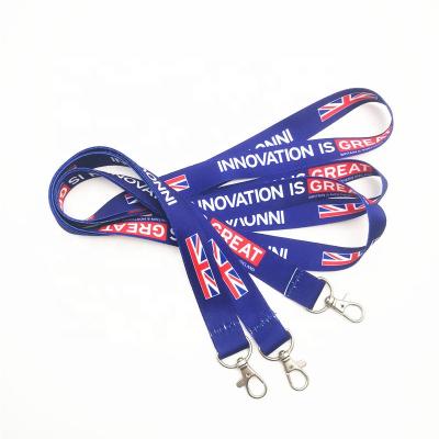 China Promotional Custom Polyester Factory Price Polyester Fashion Sublimation Printed Lanyard With Logo Custom for sale