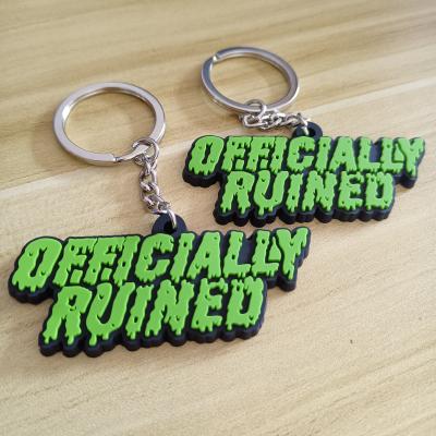 China Fashional souvenir gifts no minimum wholesale no custom logo 2D PVC 3D keychains as promotion gifts for sale