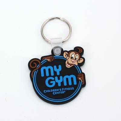 China Custom Soft Rubber Factory 3D/2D PVC Key Chain/Soft Rubber Keychains/Silicone Key Chains for sale