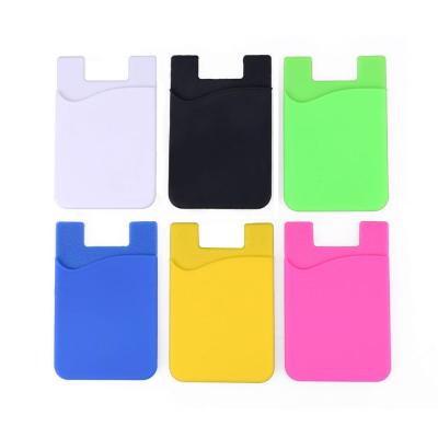 China Phone Wallet for Card Christmas Gift Pocket Sorting Case, 3M Sticker Mobile Phone Silicone Smart Card Holder Wallet for Mobile Phone en venta