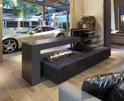 China Entu Indoor Bio Ethanol Fireplace Marble Insert Outdoor Fireplace for sale