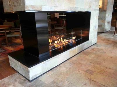 China 304 Steel Metal Indoor No Ethanol Wood Burning Bio Fireplaces for sale