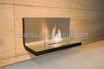 China Indoor Wall Mounted Ethanol Fireplace Without Remote Control for sale