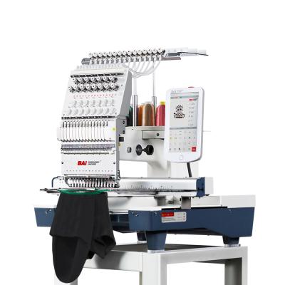 China Custom hat/shoe/T-shirt package logo embroidery machine supplier/BAI flat multifunctional single main computer embroidery BAI for sale