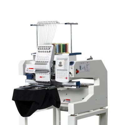 China BAI Computer 12/15 Hotels Needles 1200spm Single Head Jersey T-shirt Industrial Embroidery Machine Price for sale