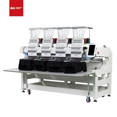 China Hotels BAI 4 Heads Cap T-shirt Computerized Embroidery Machine For Embroidery Shop for sale