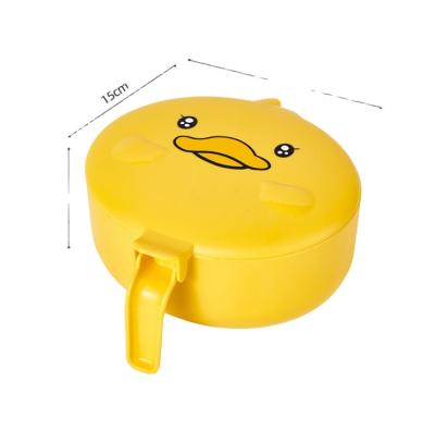 China Small Viable Yellow Duck Seasoning Box Sealed Seasoning Box With Lid for sale