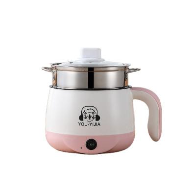 China Outdoor Electric Hot Pot Noodle Cooker Stainless Steel Quick Nonstick Coating Mini Pot Perfect 1.8L for sale