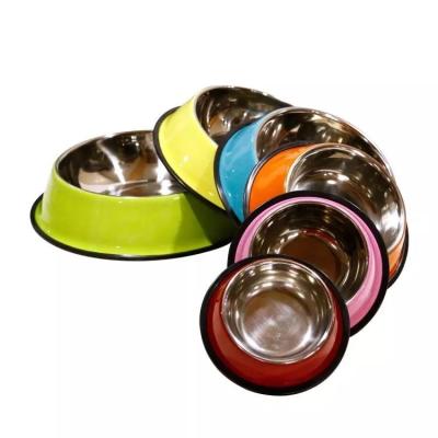 China Viable Wholesale Insulated Dog Bowl Stainless Steel Pet Bowls Food Feeder Metal Bowls For Pet for sale