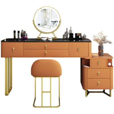 China Italian Light Luxury Large Apartment Dressing Table Large Storage Style Apartment Dressing Table for sale