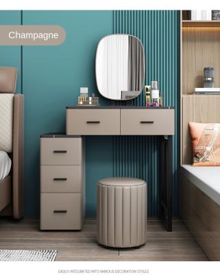 China Storage Master Bedroom With Drawer Dressing Table LED Mirror Dressing Table Smart Luxury Hotel Dressing Table for sale