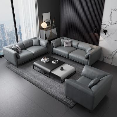 China Hot Sale Living Room Furniture 1+3 Seater Convertible Modern Sofa Office Modern Leather Sofa Cama for sale