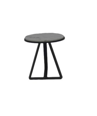 China Convertible Home Luxury Metal Furniture Sets Steel Frame Small Tray Livig Room Table Small Metal Round End Outdoor for sale