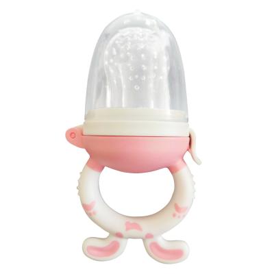 China BPA free newborn feeding BPA free conductive smooth silicone portable baby fruit pacifier food for sale