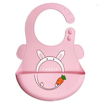 China Washable Kids Bib BPA Free Silicone Training Infant Drool Silicone Bib Feeding Baby Waterproof Silicone Baby Bib for sale