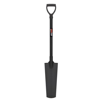 China Garden Shovel 31701 All Steel Metal Shovel Long With Plastic D Handle for sale