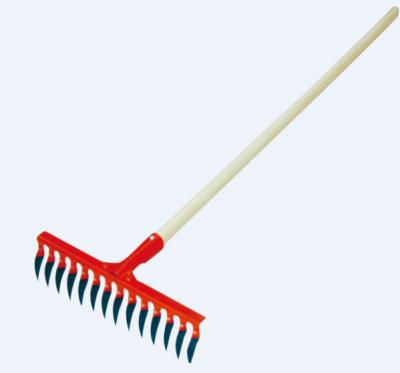 China 71343 14T Garden Rake Twisted Rake With Long Handle for sale