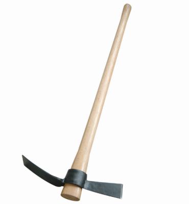 China Agriculture Garden Cultivating Pickaxe P407 Hantop High Quality Forged Steel Pick With Wooden Handle for sale