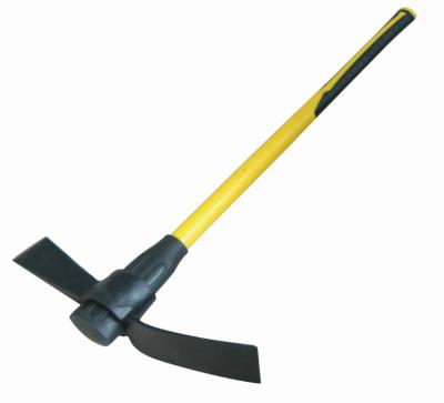 China Agriculture Garden Cultivating Pickaxe P407R Hantop High Quality Forged Steel Pick With Fiberglass Handle for sale