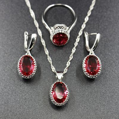 China FASHIONABLE Fine AAA Zirconia Gem Party Wedding Jewelry Jewelry Set For Woman for sale