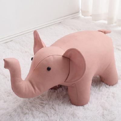 China New Design Plush Elephant Plush Toy Convertible Custom Animal Cuddling Stool Soft Plush Body Stool for sale