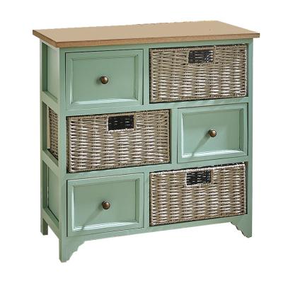 China Solid Wood Cabinets Drawer Storage Cabinet (Size) New Adjustable Items And Straw Baskets Kitchen Bedroom 6 Drawers Wardrobe Clothes for sale