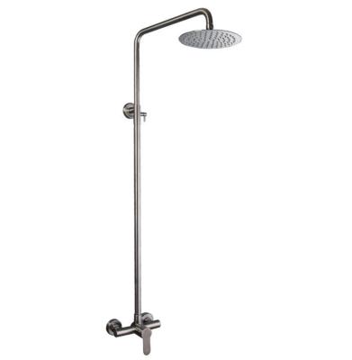 China Outdoor Mounted Rain Shower Bath Public Shower Lift Shower Head 304 Stainless Steel Shower Set for sale