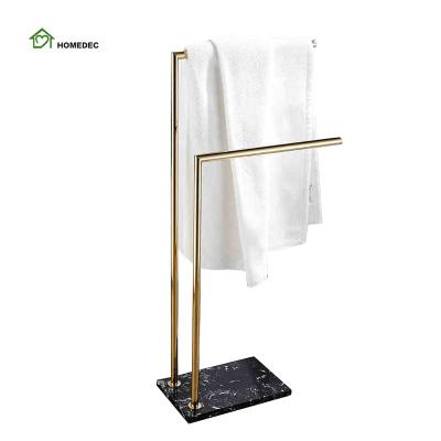 China Hot Hotel Bath Fashion Amazon Article Shelf Towel Rack Free Standing Bathroom Towel Rack for sale