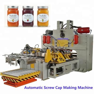 China Hot Sale Food Screw Cap Plastic Aluminum Capsule Cap Making Production Line for sale