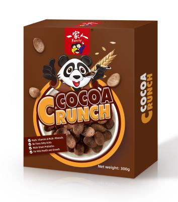 China 300g/BOX Natural Healthy Cocoa Crunch With Probiotic For Breakfast Serve / OEM Oat Cereal for sale