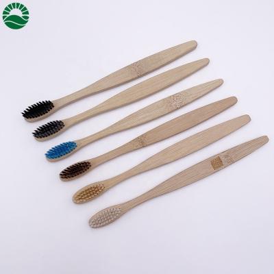 China Eco Friendly Biodegradable Toothbrush OEM Bamboo Toothbrush for sale