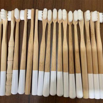 China 2000 Eco-Friendly Ultra Soft Bristle Baby Pregnant Woman Bamboo Toothbrushes for sale