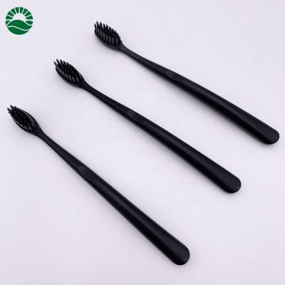 China PLA Biodegradable Popular Adult Toothbrush Cornstarch Eco Friendly Toothbrush for sale