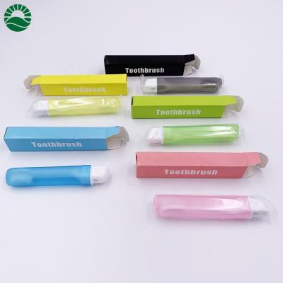 China New Travel Collapsible Folding Colorful Toothbrush Foldable Travel Toothbrush for sale